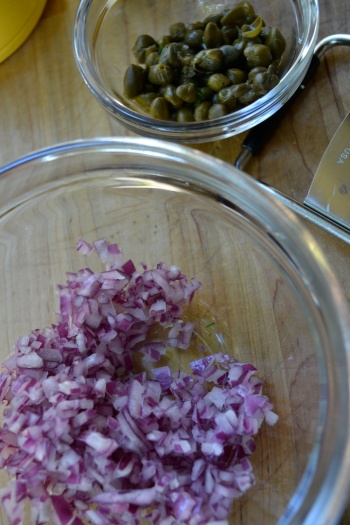 Red Onions and Capers