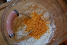 Adding the cheese