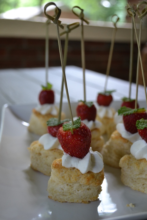 Mini-Strawberry Shortcakes for a Party