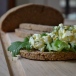 Homemade Rye Bread with Dill Egg Salad